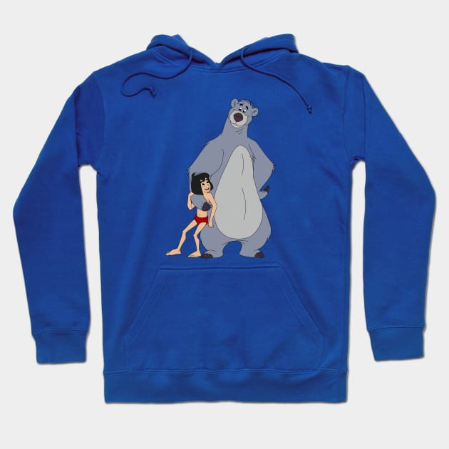 Baloo and Mowgli Hoodie by Megan Olivia